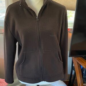 Carol Rose Dark Brown Fleece Jacket